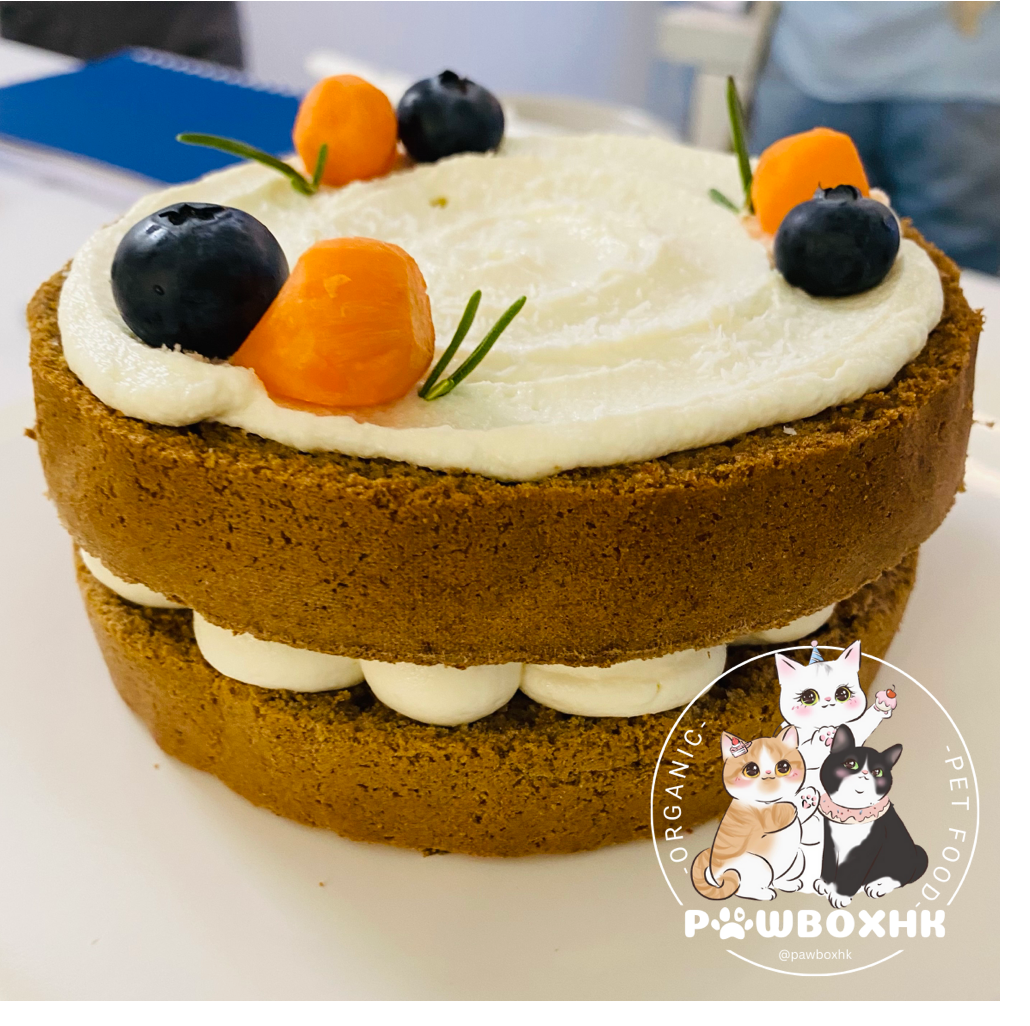 4" Carob Carrot Pet Cake